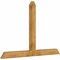 Ekena Millwork Portland Rough Sawn Timber Gable Bracket, Western Red Cedar, 84"W x 56"H x 4"D x 6"F, 16/12 Pitch GBW084X56X0406POR00RWR - alternate 5